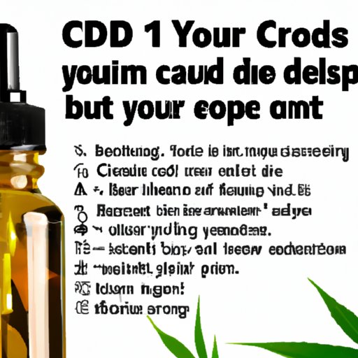 VII. How to Properly Store Your CBD Tincture Oil: Tips for Maintaining Potency and Freshness