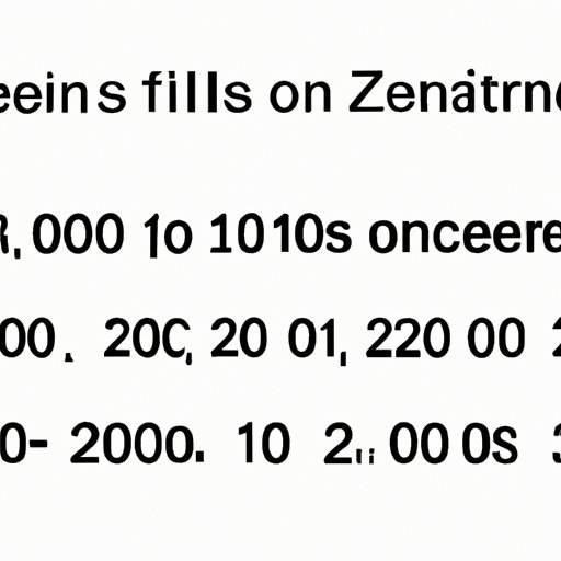 Crunching the Numbers: How to Calculate the Number of Zeros in a Trillion