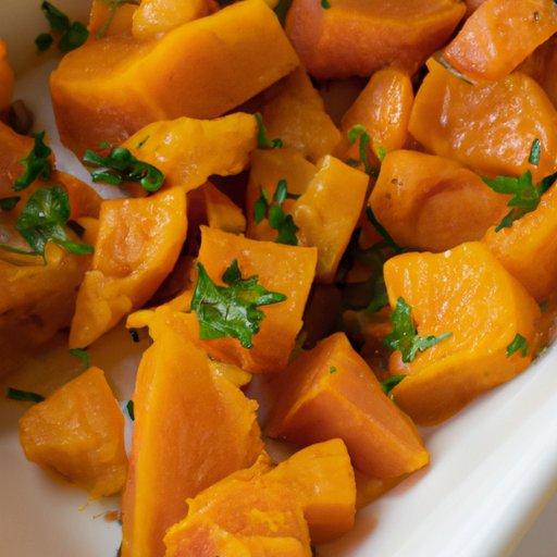 An easy side dish: Sauteed butternut squash with garlic and parsley
