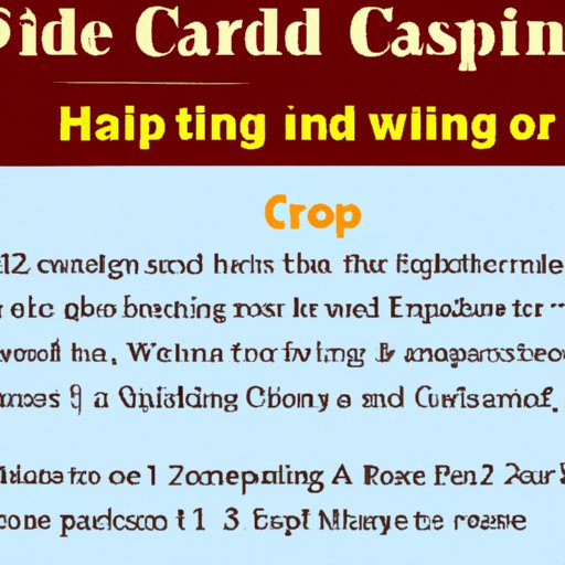 III. Mastering the Art of Casino Card Game Scoring: Tips and Tricks