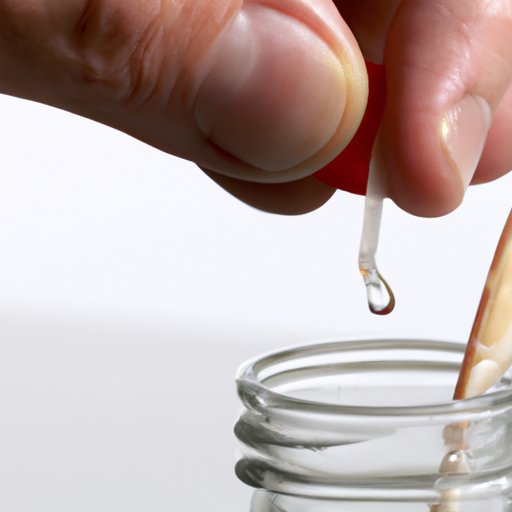 VII. Applying a drop of vinegar to the splinter area