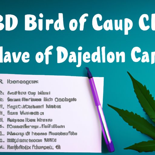 Stay Safe When Taking CBD: A List of Medications to Avoid Combining with Cannabidiol