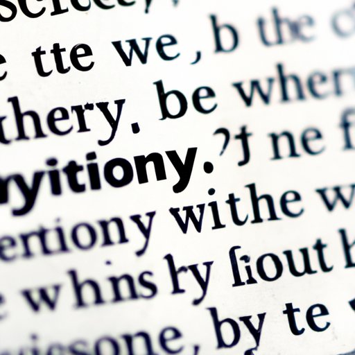The Spelling Controversy: Why One Word In the Dictionary is Wrong and Why It Matters