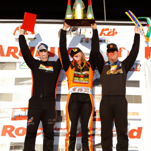 On the Podium: Celebrating the Top Three Finishers of the Pala Casino 400