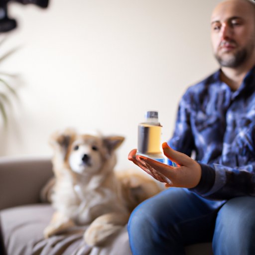 Sharing personal experience of using CBD to calm a dog and providing a detailed account of its effects