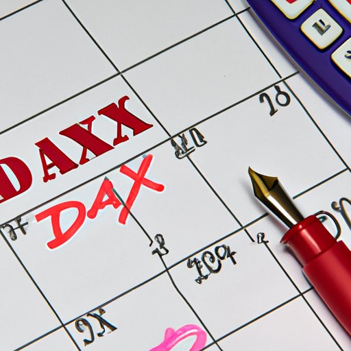Countdown to Tax Day: How Many Days Until April 15?