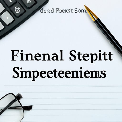 The Order of Financial Statement Preparation: A Step-by-Step Guide