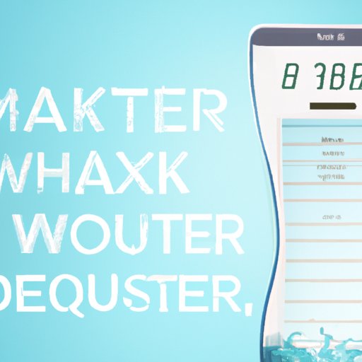 How Much Water to Drink Calculator: Why It Matters