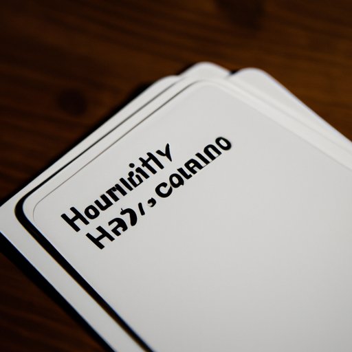 A Beginner’s Guide to Playing and Winning Cards Against Humanity