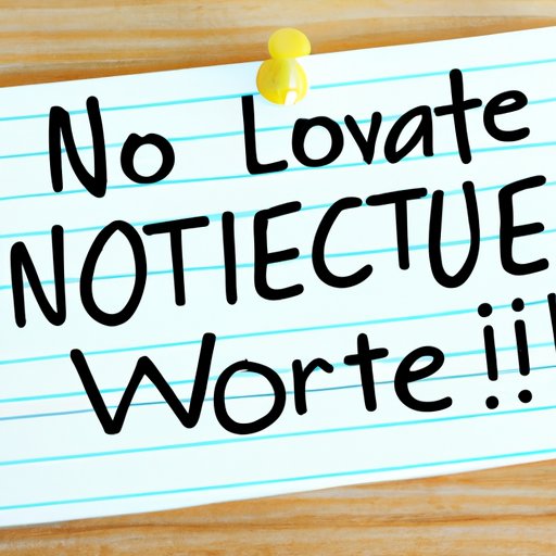 How to Write a Professional Two-Week Notice: A Guide to Resigning Gracefully and Efficiently