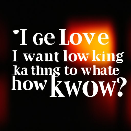 The Deeper Meaning of “I Want to Know What Love Is” Lyrics